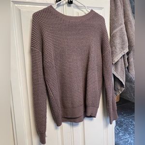 Women’s knit sweater, light purple, size small